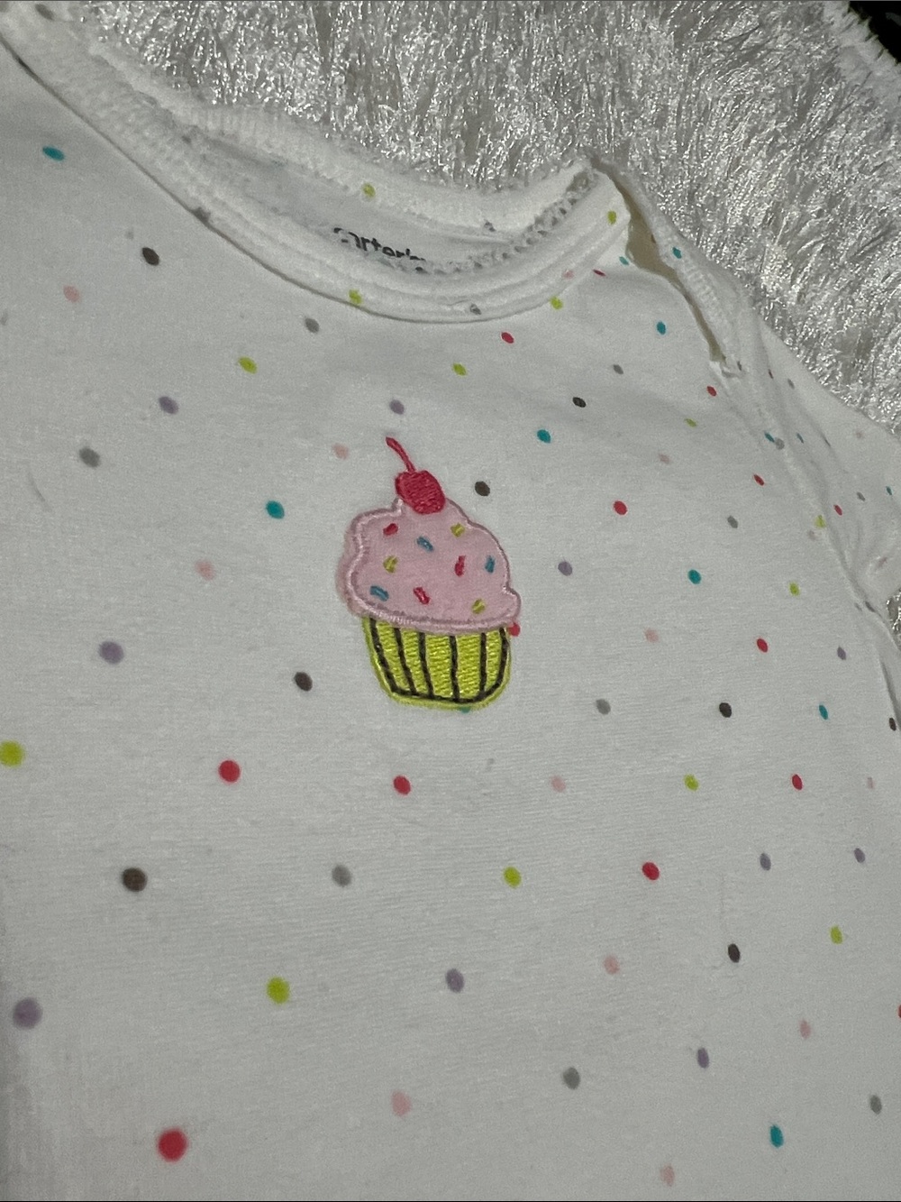 Carter's Little Layette Infant 5 Pack 100% Cotton Short Sleeve Bodysuits 9MO NWT - Picture 8 of 12